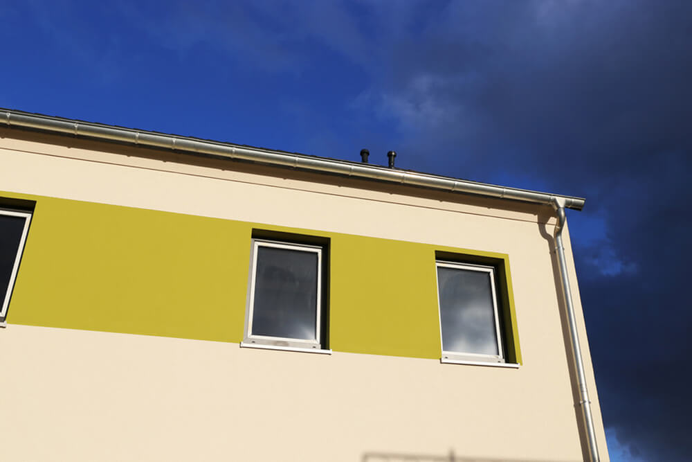 Fassadengestaltung in Grün
